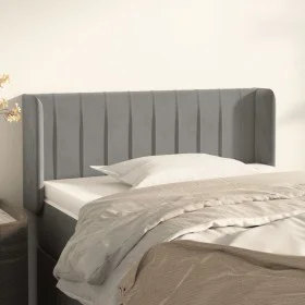 Light gray velvet headboard 103x16x78/88 cm by vidaXL, Headboards and footboards - Ref: Foro24-3119048, Price: 51,86 €, Disco...