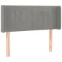 Light gray velvet headboard 103x16x78/88 cm by vidaXL, Headboards and footboards - Ref: Foro24-3119048, Price: 51,86 €, Disco...