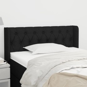 Cabecero de tela negro 93x16x78/88 cm de vidaXL, Cabeceros y pies de cama - Ref: Foro24-3119088, Precio: 47,21 €, Descuento: %