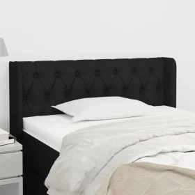 Kopfteil aus schwarzem Stoff, 93 x 16 x 78/88 cm von vidaXL, Kopf- und Fußteile - Ref: Foro24-3119088, Preis: 49,43 €, Rabatt: %