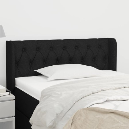 Cabecero de tela negro 93x16x78/88 cm de vidaXL, Cabeceros y pies de cama - Ref: Foro24-3119088, Precio: 47,21 €, Descuento: %