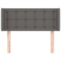 Cabecero de cuero sintético gris 93x16x78/88 cm de vidaXL, Cabeceros y pies de cama - Ref: Foro24-3118850, Precio: 50,77 €, D...