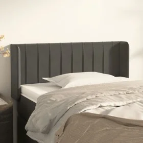 Dunkelgraues Samtkopfteil 103x16x78/88 cm von vidaXL, Kopf- und Fußteile - Ref: Foro24-3119049, Preis: 51,33 €, Rabatt: %