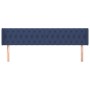 Cabecero de tela azul 183x16x78/88 cm de vidaXL, Cabeceros y pies de cama - Ref: Foro24-3119124, Precio: 86,83 €, Descuento: %