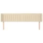 Cream fabric headboard 183x16x78/88 cm by vidaXL, Headboards and footboards - Ref: Foro24-3119025, Price: 78,53 €, Discount: %