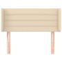 Cabecero de tela color crema 103x16x78/88 cm de vidaXL, Cabeceros y pies de cama - Ref: Foro24-3118903, Precio: 50,99 €, Desc...