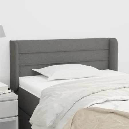 Dark gray fabric headboard 93x16x78/88 cm by vidaXL, Headboards and footboards - Ref: Foro24-3118891, Price: 53,66 €, Discoun...