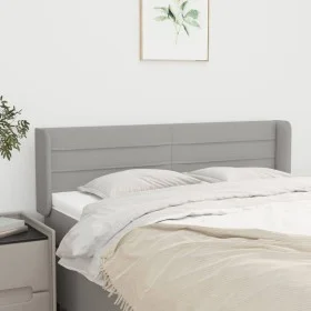 Kopfteil aus hellgrauem Stoff, 147 x 16 x 78/88 cm von vidaXL, Kopf- und Fußteile - Ref: Foro24-3118906, Preis: 70,30 €, Raba...