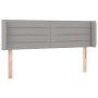 Cabecero de tela gris claro 147x16x78/88 cm de vidaXL, Cabeceros y pies de cama - Ref: Foro24-3118906, Precio: 72,22 €, Descu...