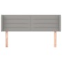 Cabecero de tela gris claro 147x16x78/88 cm de vidaXL, Cabeceros y pies de cama - Ref: Foro24-3118906, Precio: 72,22 €, Descu...