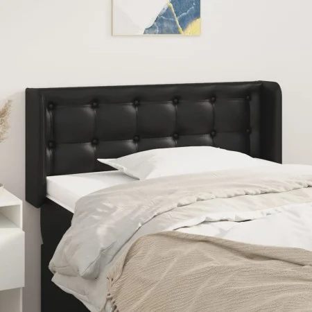 Kopfteil aus schwarzem Kunstleder, 93 x 16 x 78/88 cm von vidaXL, Kopf- und Fußteile - Ref: Foro24-3118846, Preis: 43,95 €, R...