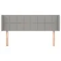 Light gray fabric headboard 147x16x78/88 cm by vidaXL, Headboards and footboards - Ref: Foro24-3118766, Price: 70,69 €, Disco...