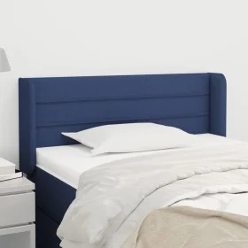 Cabecero de tela azul 93x16x78/88 cm de vidaXL, Cabeceros y pies de cama - Ref: Foro24-3118896, Precio: 54,97 €, Descuento: %