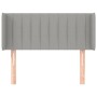 Cabecero de tela gris claro 103x16x78/88 cm de vidaXL, Cabeceros y pies de cama - Ref: Foro24-3118996, Precio: 48,73 €, Descu...