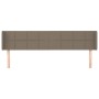 Cabecero de tela gris taupe 183x16x78/88 cm de vidaXL, Cabeceros y pies de cama - Ref: Foro24-3118786, Precio: 67,29 €, Descu...