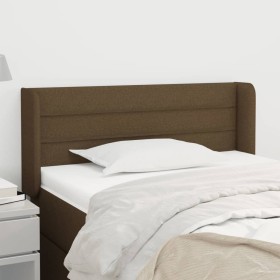 Cabecero de tela marrón oscuro 83x16x78/88 cm de vidaXL, Cabeceros y pies de cama - Ref: Foro24-3118885, Precio: 39,63 €, Des...