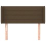Cabecero de tela marrón oscuro 83x16x78/88 cm de vidaXL, Cabeceros y pies de cama - Ref: Foro24-3118885, Precio: 39,63 €, Des...