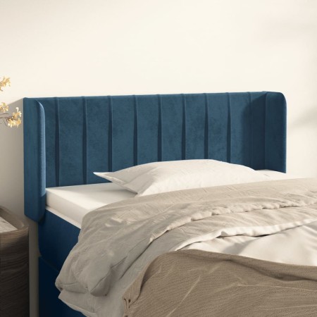 Cabecero de terciopelo azul oscuro 83x16x78/88 cm de vidaXL, Cabeceros y pies de cama - Ref: Foro24-3119040, Precio: 42,31 €,...
