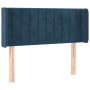 Cabecero de terciopelo azul oscuro 83x16x78/88 cm de vidaXL, Cabeceros y pies de cama - Ref: Foro24-3119040, Precio: 42,31 €,...