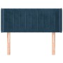 Cabecero de terciopelo azul oscuro 83x16x78/88 cm de vidaXL, Cabeceros y pies de cama - Ref: Foro24-3119040, Precio: 42,31 €,...