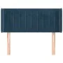 Cabecero de terciopelo azul oscuro 83x16x78/88 cm de vidaXL, Cabeceros y pies de cama - Ref: Foro24-3119040, Precio: 40,32 €,...