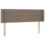 Cabecero de tela gris taupe 147x16x78/88 cm de vidaXL, Cabeceros y pies de cama - Ref: Foro24-3118910, Precio: 76,45 €, Descu...