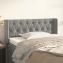 Cabecero de terciopelo gris claro 93x16x78/88 cm de vidaXL, Cabeceros y pies de cama - Ref: Foro24-3119140, Precio: 62,17 €, ...
