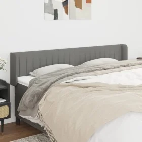 Kopfteil aus dunkelgrauem Stoff, 183 x 16 x 78/88 cm von vidaXL, Kopf- und Fußteile - Ref: Foro24-3119021, Preis: 78,27 €, Ra...