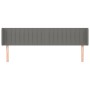 Cabecero de tela gris oscuro 183x16x78/88 cm de vidaXL, Cabeceros y pies de cama - Ref: Foro24-3119021, Precio: 78,15 €, Desc...