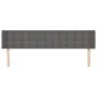 Gray synthetic leather headboard 203x16x78/88 cm by vidaXL, Headboards and footboards - Ref: Foro24-3118880, Price: 76,19 €, ...
