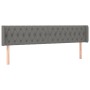 Cabecero de tela gris oscuro 183x16x78/88 cm de vidaXL, Cabeceros y pies de cama - Ref: Foro24-3119119, Precio: 83,11 €, Desc...