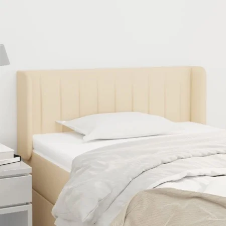 Cream fabric headboard 103x16x78/88 cm by vidaXL, Headboards and footboards - Ref: Foro24-3119001, Price: 46,56 €, Discount: %