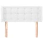 Kopfteil aus weißem Kunstleder, 93 x 16 x 78/88 cm von vidaXL, Kopf- und Fußteile - Ref: Foro24-3118847, Preis: 55,95 €, Raba...