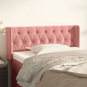 Pink velvet headboard 93x16x78/88 cm by vidaXL, Headboards and footboards - Ref: Foro24-3119145, Price: 65,46 €, Discount: %