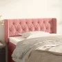 Pink velvet headboard 93x16x78/88 cm by vidaXL, Headboards and footboards - Ref: Foro24-3119145, Price: 65,46 €, Discount: %