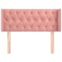 Pink velvet headboard 93x16x78/88 cm by vidaXL, Headboards and footboards - Ref: Foro24-3119145, Price: 65,46 €, Discount: %