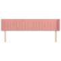 Cabecero de terciopelo rosa 163x16x78/88 cm de vidaXL, Cabeceros y pies de cama - Ref: Foro24-3119065, Precio: 67,02 €, Descu...