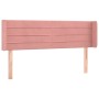 Cabecero de terciopelo rosa 147x16x78/88 cm de vidaXL, Cabeceros y pies de cama - Ref: Foro24-3118961, Precio: 65,06 €, Descu...