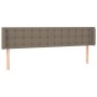 Cabecero de tela gris taupe 183x16x78/88 cm de vidaXL, Cabeceros y pies de cama - Ref: Foro24-3119220, Precio: 91,33 €, Descu...
