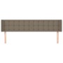 Cabecero de tela gris taupe 183x16x78/88 cm de vidaXL, Cabeceros y pies de cama - Ref: Foro24-3119220, Precio: 91,33 €, Descu...