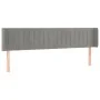 Hellgraues Samtkopfteil 163x16x78/88 cm von vidaXL, Kopf- und Fußteile - Ref: Foro24-3119060, Preis: 76,88 €, Rabatt: %