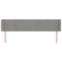Cabecero de terciopelo gris claro 163x16x78/88 cm de vidaXL, Cabeceros y pies de cama - Ref: Foro24-3119060, Precio: 79,92 €,...