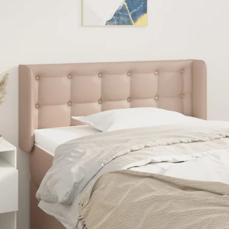 Cappuccino synthetic leather headboard 103x16x78/88 cm by vidaXL, Headboards and footboards - Ref: Foro24-3118857, Price: 57,...