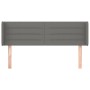 Cabecero de tela gris oscuro 147x16x78/88 cm de vidaXL, Cabeceros y pies de cama - Ref: Foro24-3118907, Precio: 62,50 €, Desc...