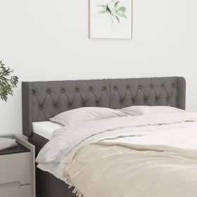 Dark gray fabric headboard 163x16x78/88 cm by vidaXL, Headboards and footboards - Ref: Foro24-3119111, Price: 83,41 €, Discou...