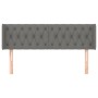 Cabecero de tela gris oscuro 163x16x78/88 cm de vidaXL, Cabeceros y pies de cama - Ref: Foro24-3119111, Precio: 83,19 €, Desc...