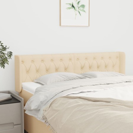 Cabecero de tela color crema 163x16x78/88 cm de vidaXL, Cabeceros y pies de cama - Ref: Foro24-3119115, Precio: 95,72 €, Desc...