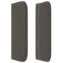 Cabecero de terciopelo gris oscuro 163x16x78/88 cm de vidaXL, Cabeceros y pies de cama - Ref: Foro24-3119061, Precio: 74,92 €...
