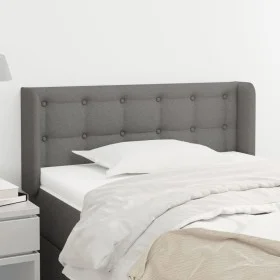 Dark gray fabric headboard 93x16x78/88 cm by vidaXL, Headboards and footboards - Ref: Foro24-3119185, Price: 61,15 €, Discoun...