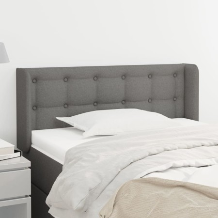 Cabecero de tela gris oscuro 93x16x78/88 cm de vidaXL, Cabeceros y pies de cama - Ref: Foro24-3119185, Precio: 61,19 €, Descu...